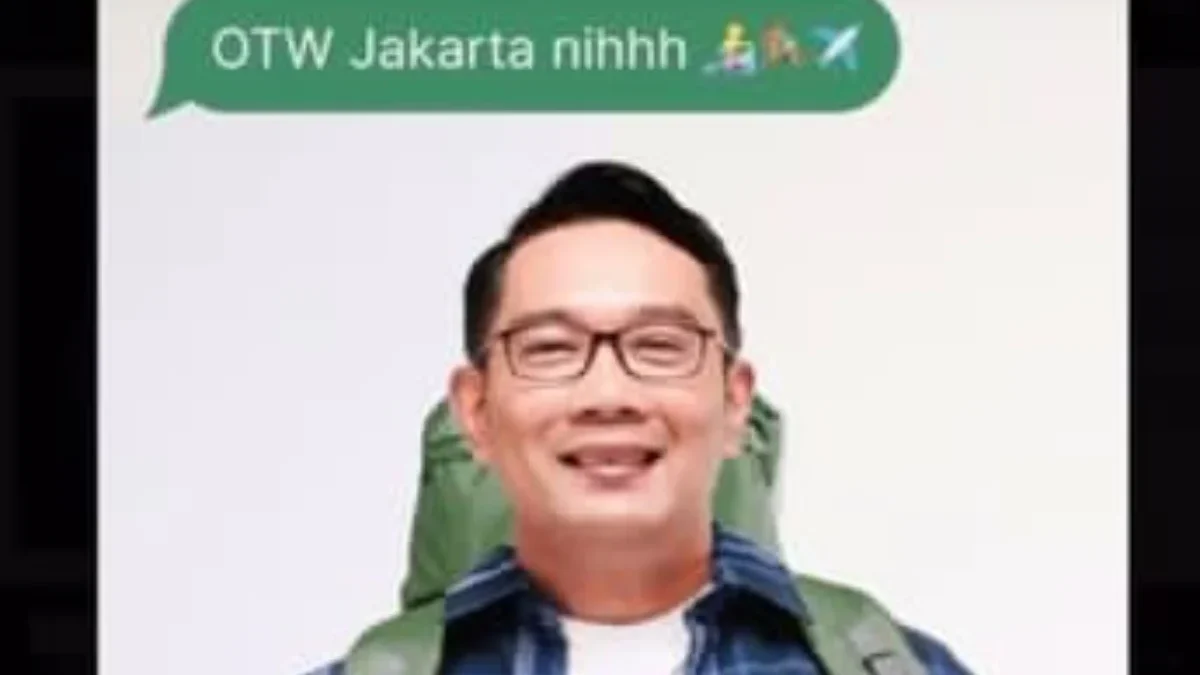 Ridwan Kamil OTW Jakarta