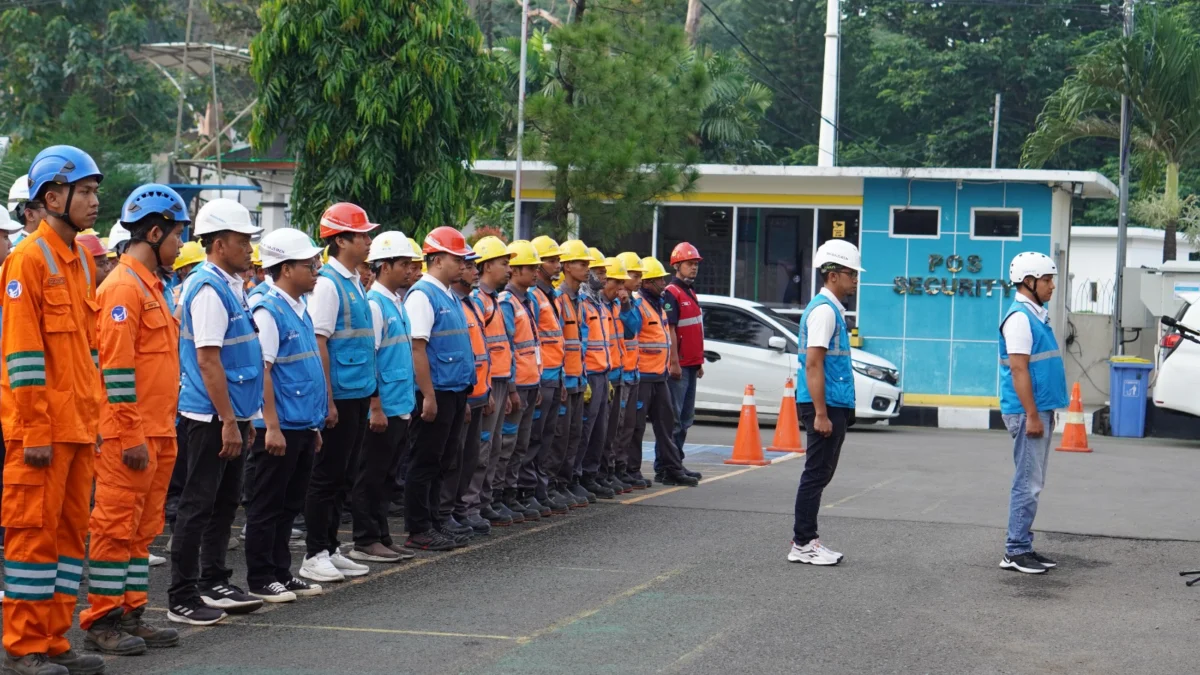 PLN UP3 Purwakarta Menggelar Apel Siaga Kelistrikan Guna Memastikan Kehandalan Listrik Selama Perayaan Idul Fi