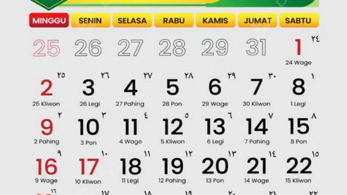 Daftar Hari Libur di Bulan Juni 2024! Ada 2 Hari yang Berturut-turut!