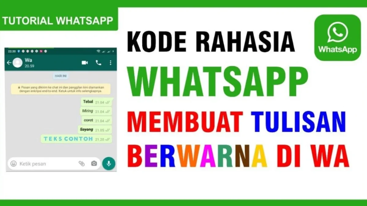 Cara Buat Tulisan Berwarna di WhatsApp untuk Pesan Lebih Menarik