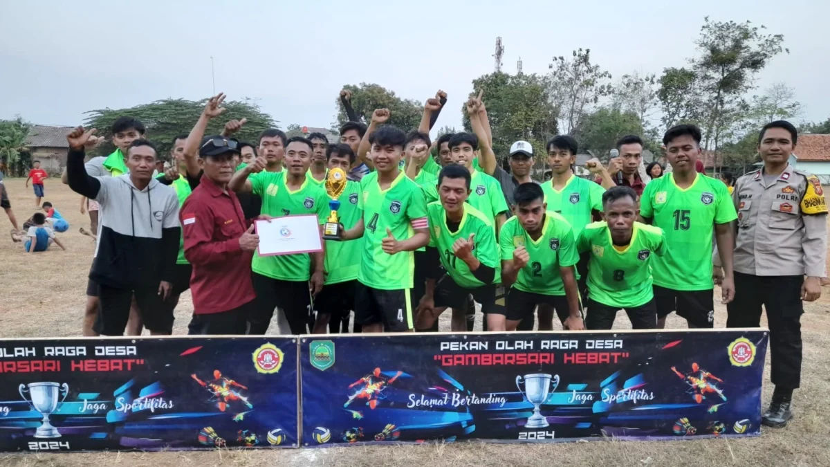 RW 05 Kampung Tanjungmulya 1 Jawara  Bola Desa Gambarsari, Segera Digelar Voly Ball Putri