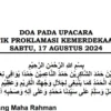 Teks Doa Resmi Upacara 17 Agustus 2024 Lengkap Link Download PDF(Tangkapan Layar Teks Doa Kemenag RI)