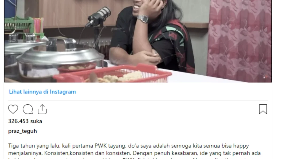 Praz Teguh Pamit dari PWK, Terimkasih PWKawan