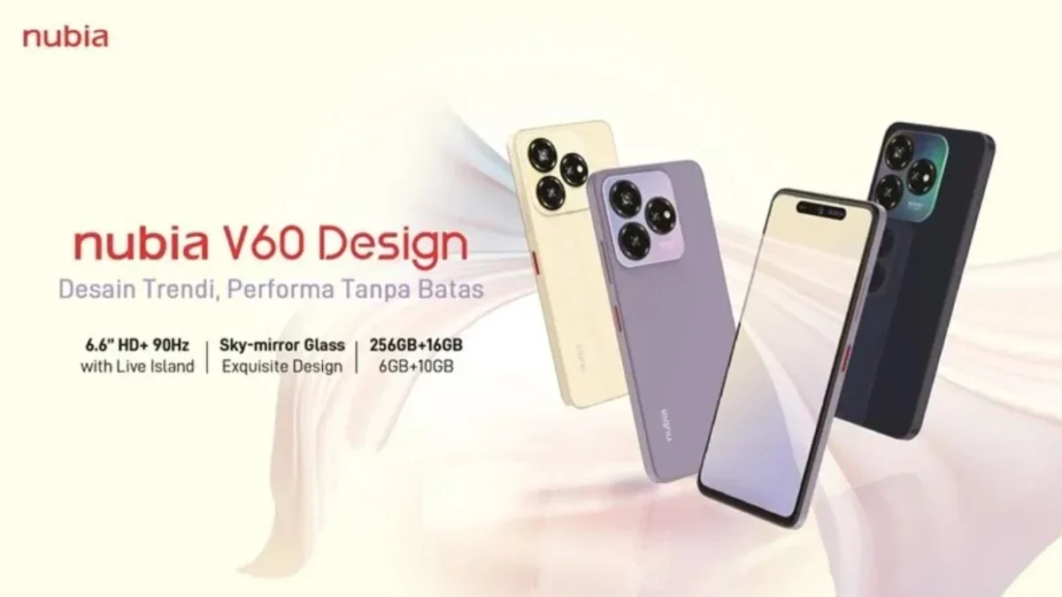 ZTE Nubia V60 Design: Smartphone Sejuta dengan Desain Menawan