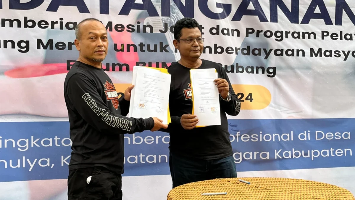 Kurangi Pengangguran, Forum BUMDes Subang dan PT MGM Gelar Pelatihan Menjahit hingga Penempatan Kerja