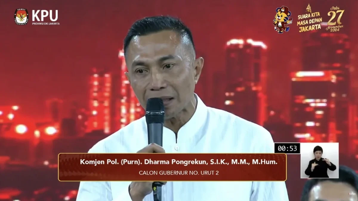 Kritik Pedas Dharma Pongrekun di Debat Pilgub Jakarta 2024 Sebut Covid-19 sebagai Agenda Terselubung!