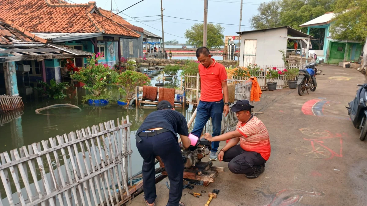 BPBD Subang Lakukan Monitoring Banjir Rob di Desa Mayangan, Kecamatan Legonkulon