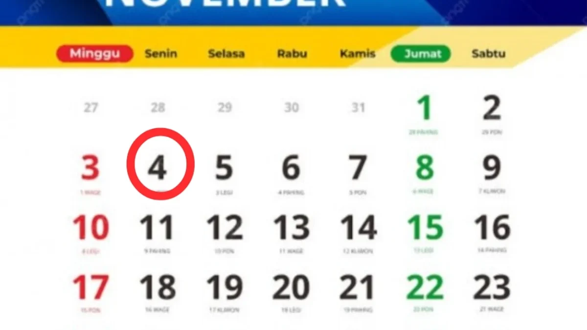 4 November Hari Apa? Simak Perayaan Penting yang Menarik Dalam Sejarah 4 November Ini!