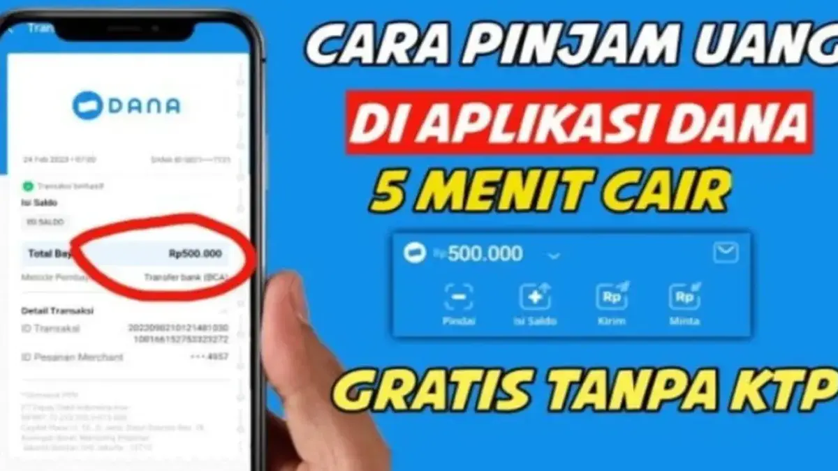 Pinjam Saldo DANA Rp500 Ribu Tanpa KTP