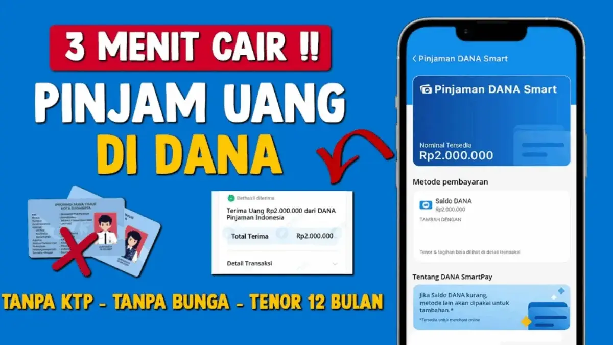 Pinjam Uang Rp50 Ribu di Aplikasi DANA Tanpa KTP