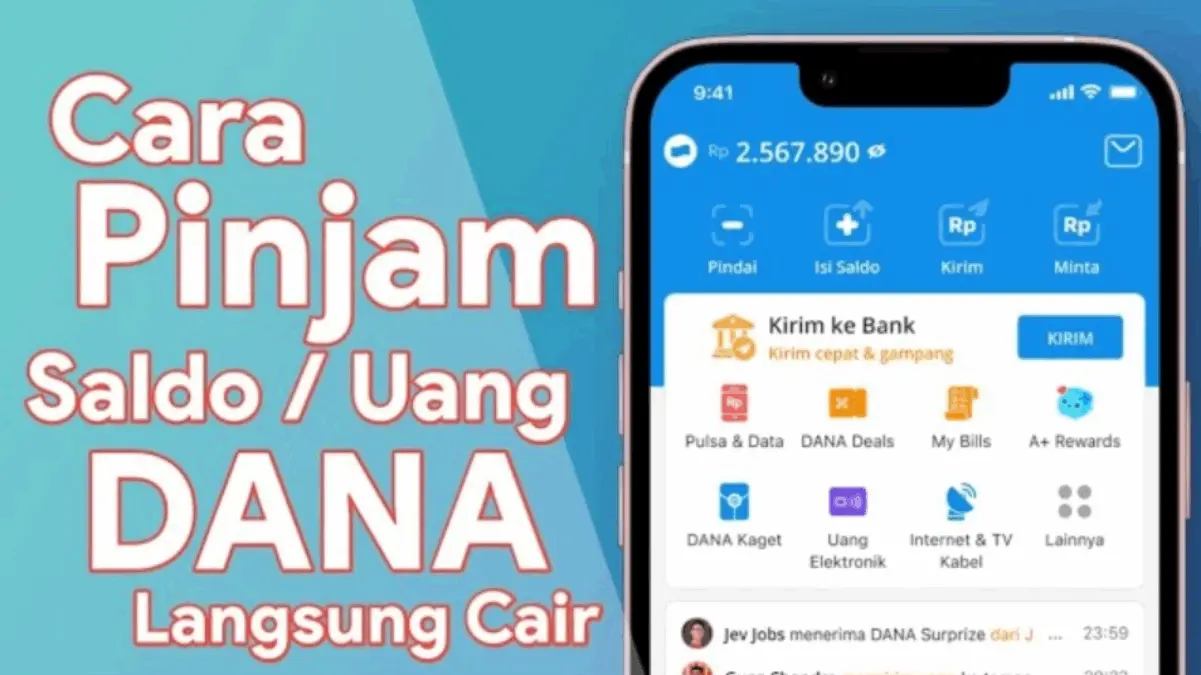 Cara Pinjam Uang di Aplikasi DANA Sebesar 100 Ribu Langsung Cair