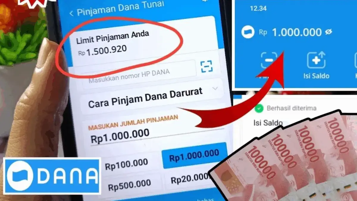 Cara Pinjam Uang 500 Ribu di Aplikasi DANA Tanpa KTP