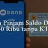 Pinjaman Saldo DANA Rp50.000 Langsung Cair Tanpa KTP