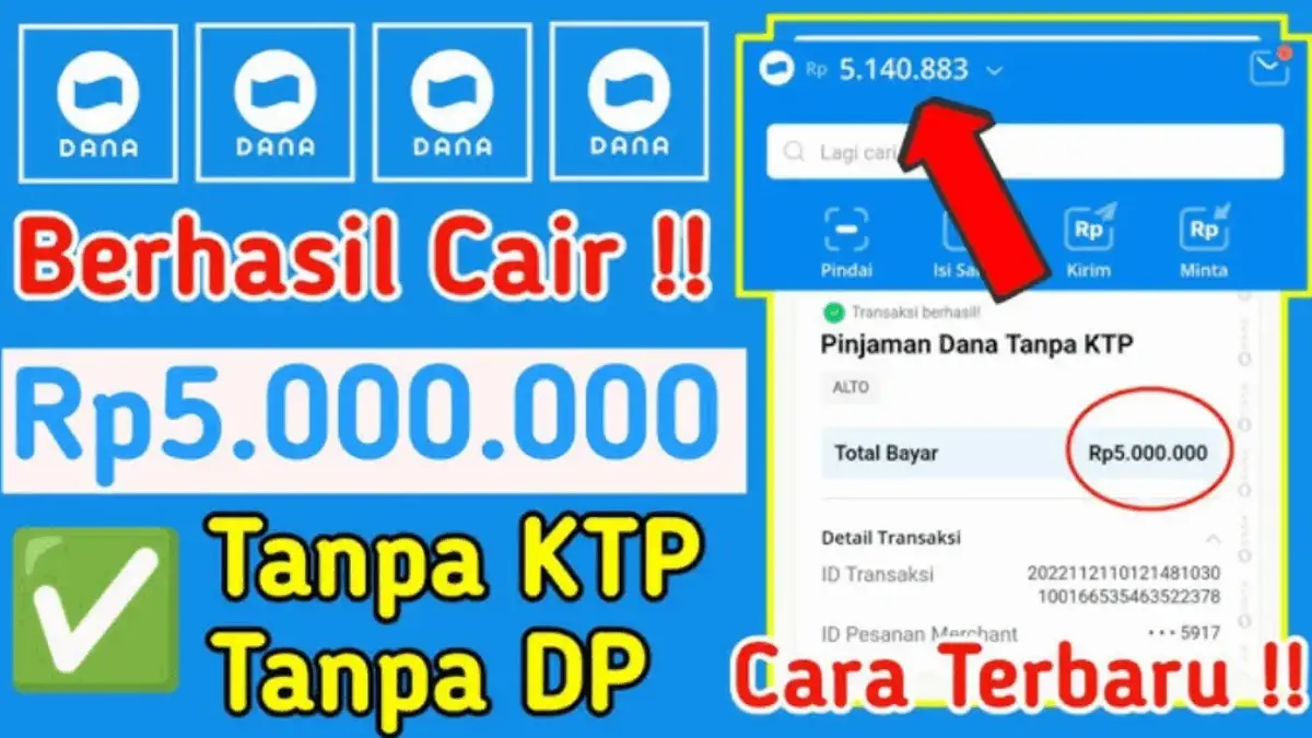 Cara Mudah Pinjam Saldo DANA Rp50 Ribu Tanpa KTP