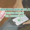 Aarisan online via WhatsApp.