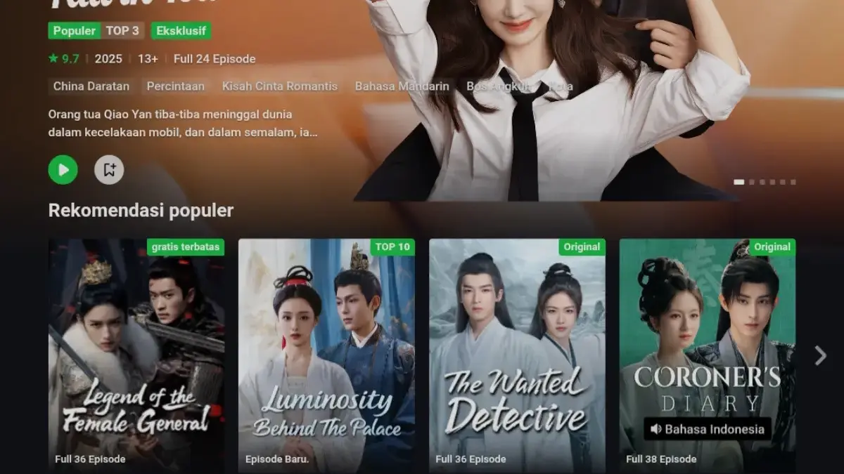 7+ Situs Legal & Gratis Buat Nonton Drama China Sub Indo 2025, Lengkap dengan Judul Hits!