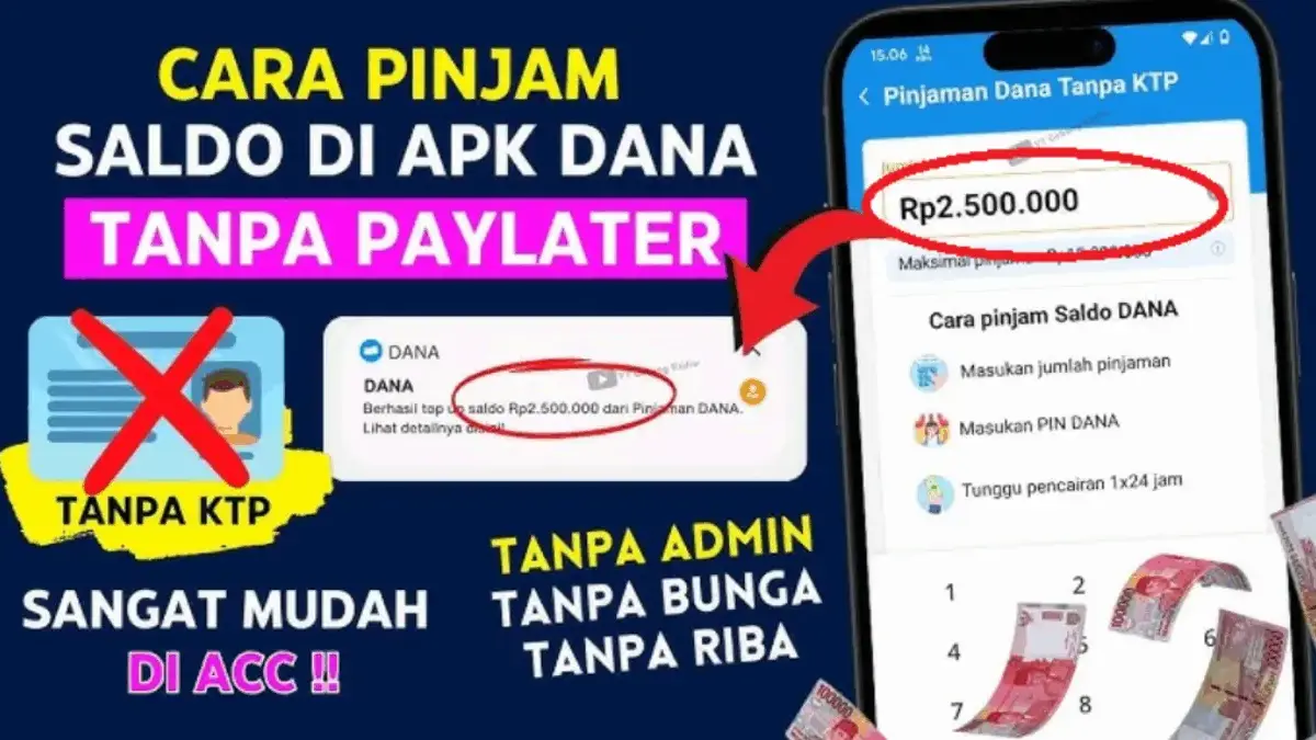 Pinjaman Uang Rp100.000 di Aplikasi DANA Tanpa KTP