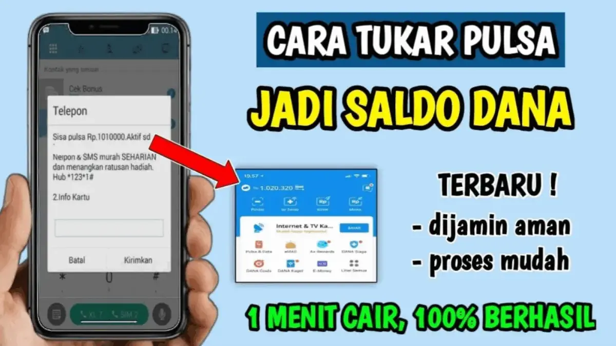 Cara Tukar Pulsa Jadi Saldo DANA