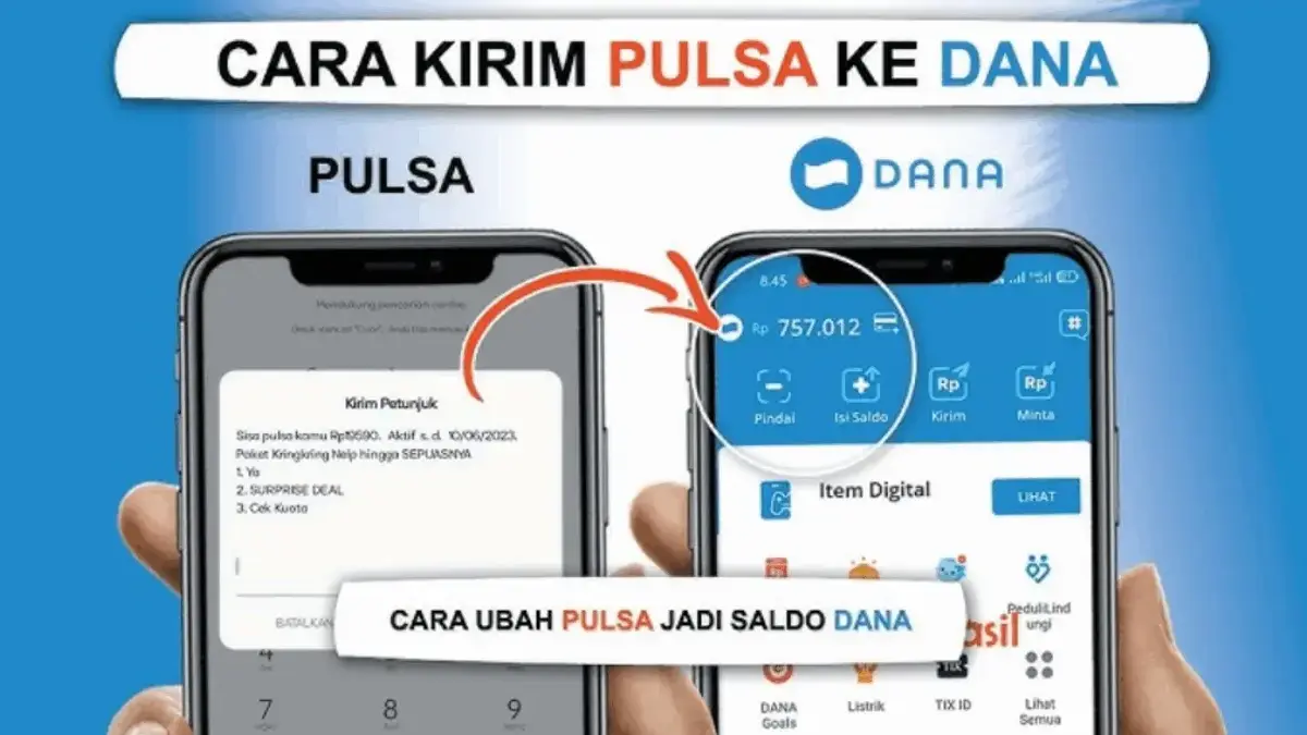 Convert Pulsa ke DANA Online