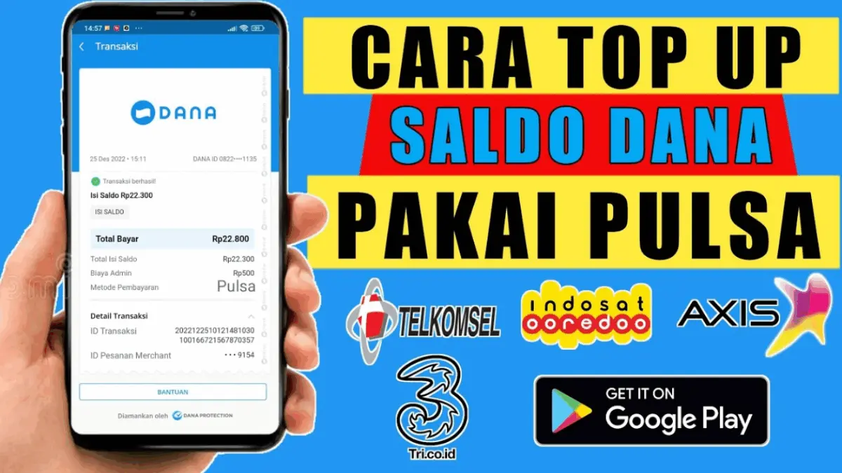 Cara Top Up Saldo DANA via Pulsa