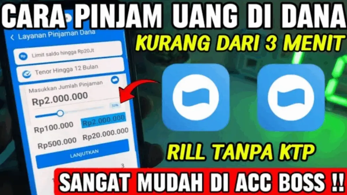 Pinjaman Saldo DANA Rp300 Ribu Tanpa KTP