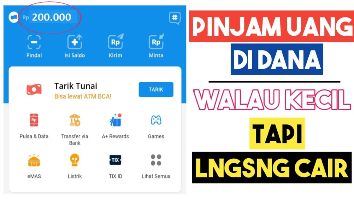 Pinjam Saldo DANA Rp250.000 Langsung Cair
