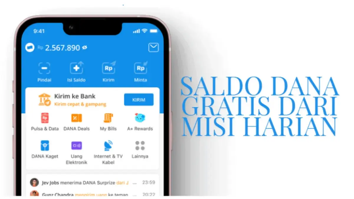 Begini Cara Mendapatkan Saldo DANA Gratis dari Misi Harian, Langsung Cair!