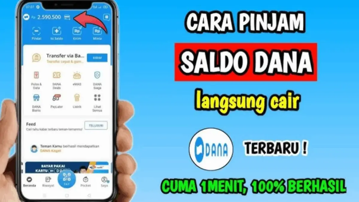 Pinjam Saldo DANA Langsung Cair 300 Ribu