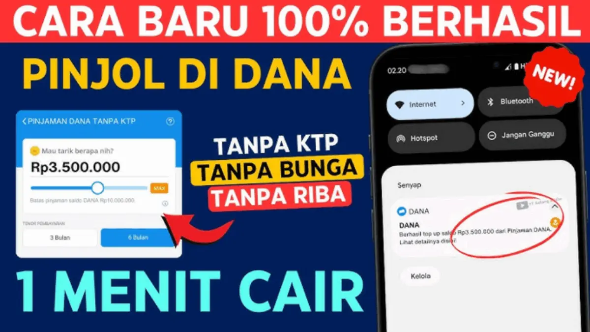Cara Mudah Pinjam Saldo DANA Rp300 Ribu Tanpa KTP