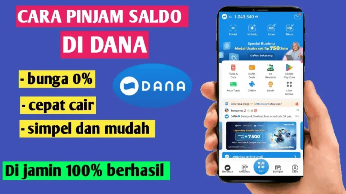 Pinjam Saldo DANA 300 Ribu Tanpa Instal Aplikasi Tambahan