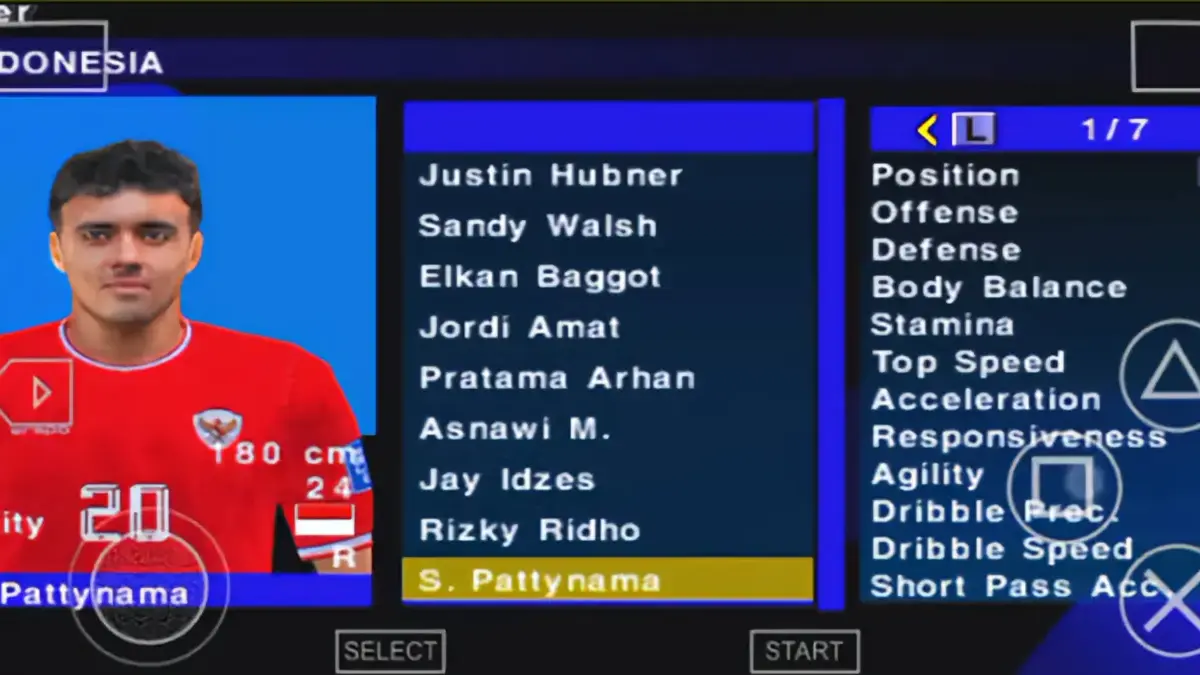 Link Download PES 2025 PPSSPP Timnas Indonesia Full Update