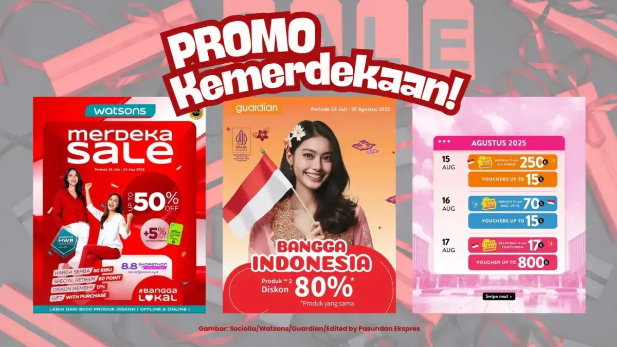 promo diskon skincare atau make up di HUT ke-80 RI