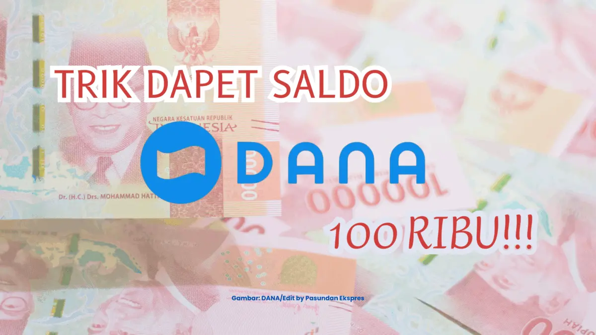 cara pinjam saldo DANA 100 ribu.