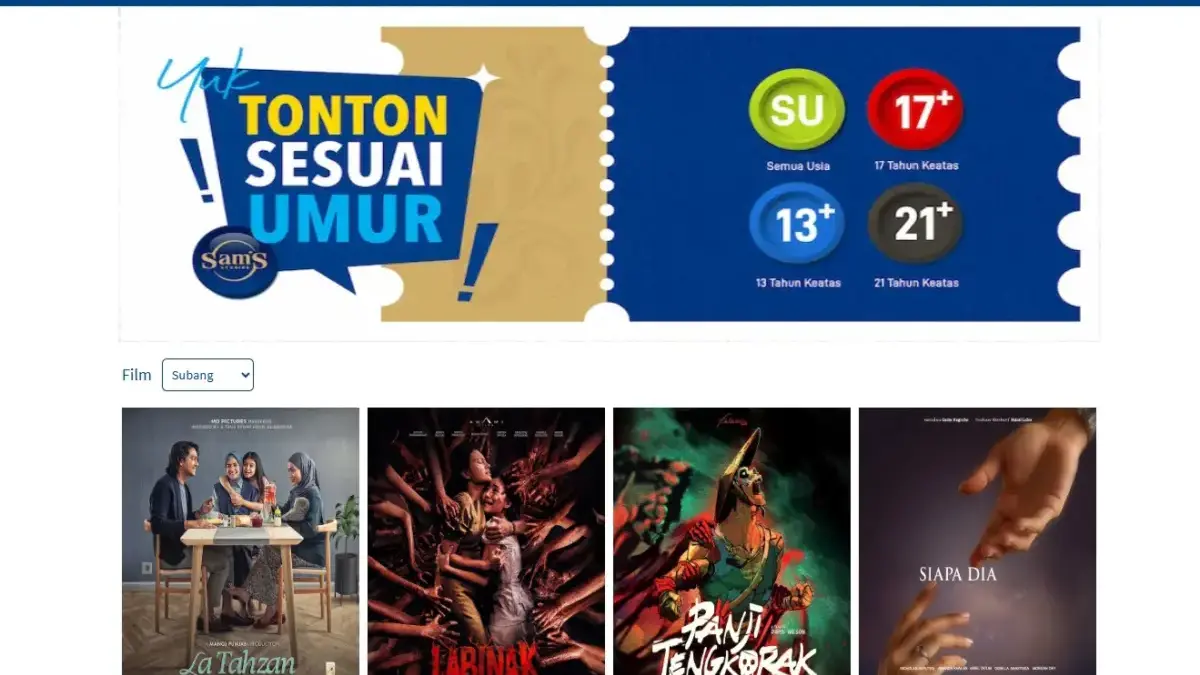 Jadwal Sam\'s Studios Subang Terbaru.