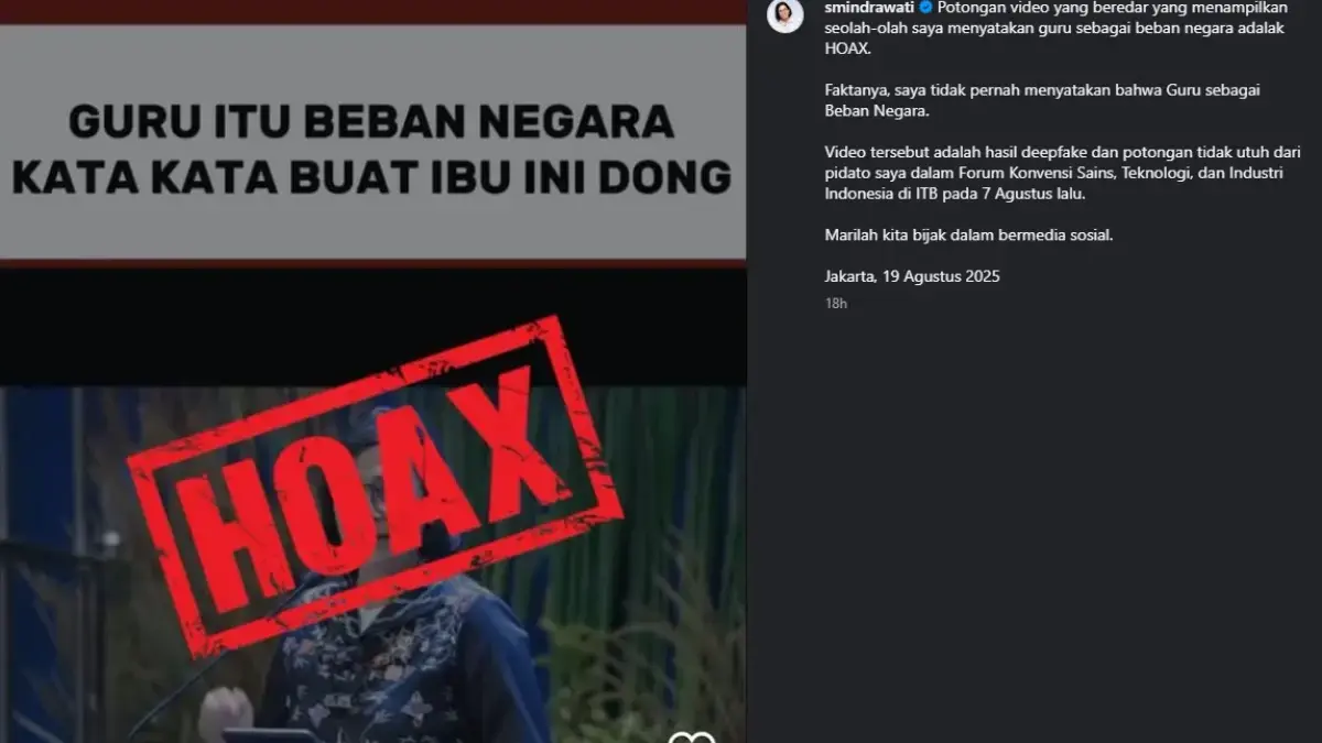 Sri Mulyani Klarifikasi Video Viral Sebut Guru Beban Negara