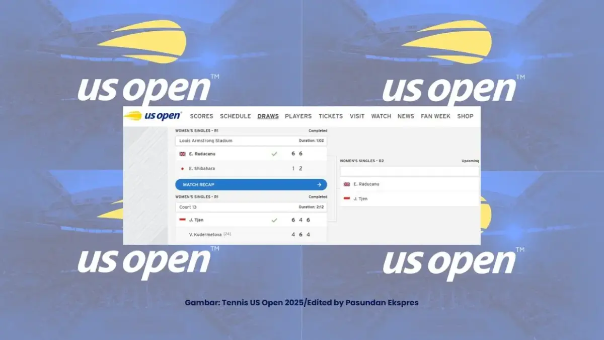Gambar: Tennis US Open 2025/Edited by Pasundan Ekspres