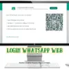 login WhatsApp web di komputer kantor.