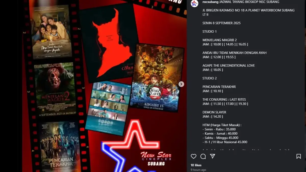 Jadwal NSC Subang Terbaru: Film Terakhir \"The Conjuring\" Masih Tayang!