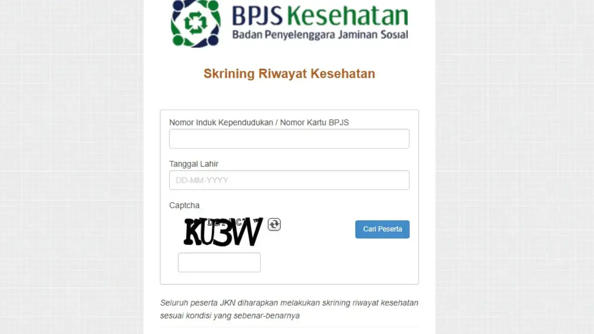 Skrining BPJS Kesehatan Wajib Mulai September 2025, Ini Panduan Lengkapnya! Skrining BPJS Kesehatan