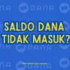 Saldo DANA Tidak masuk.