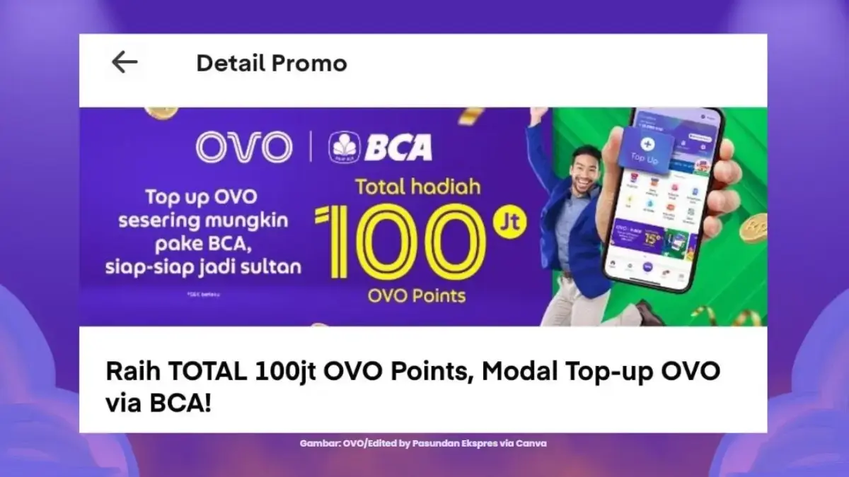 Promo Top Up OVO dari BCA