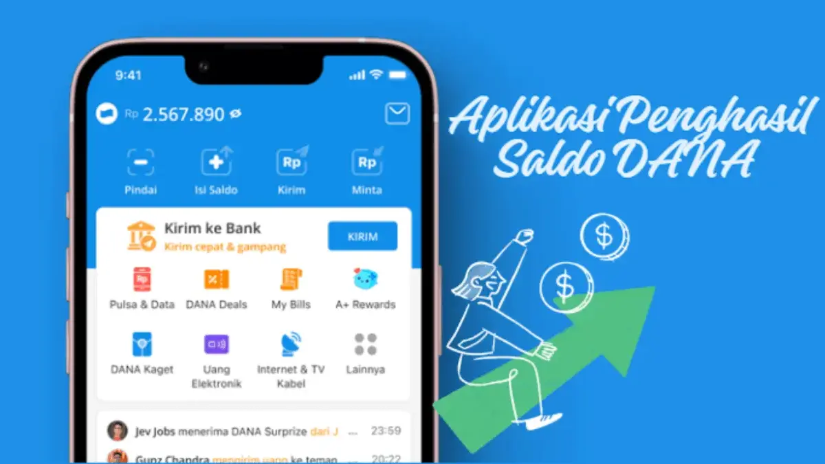 5 Rekomendasi Aplikasi Penghasil Saldo DANA Gratis, Cuma Rebahan Cuan tetap Jalan!