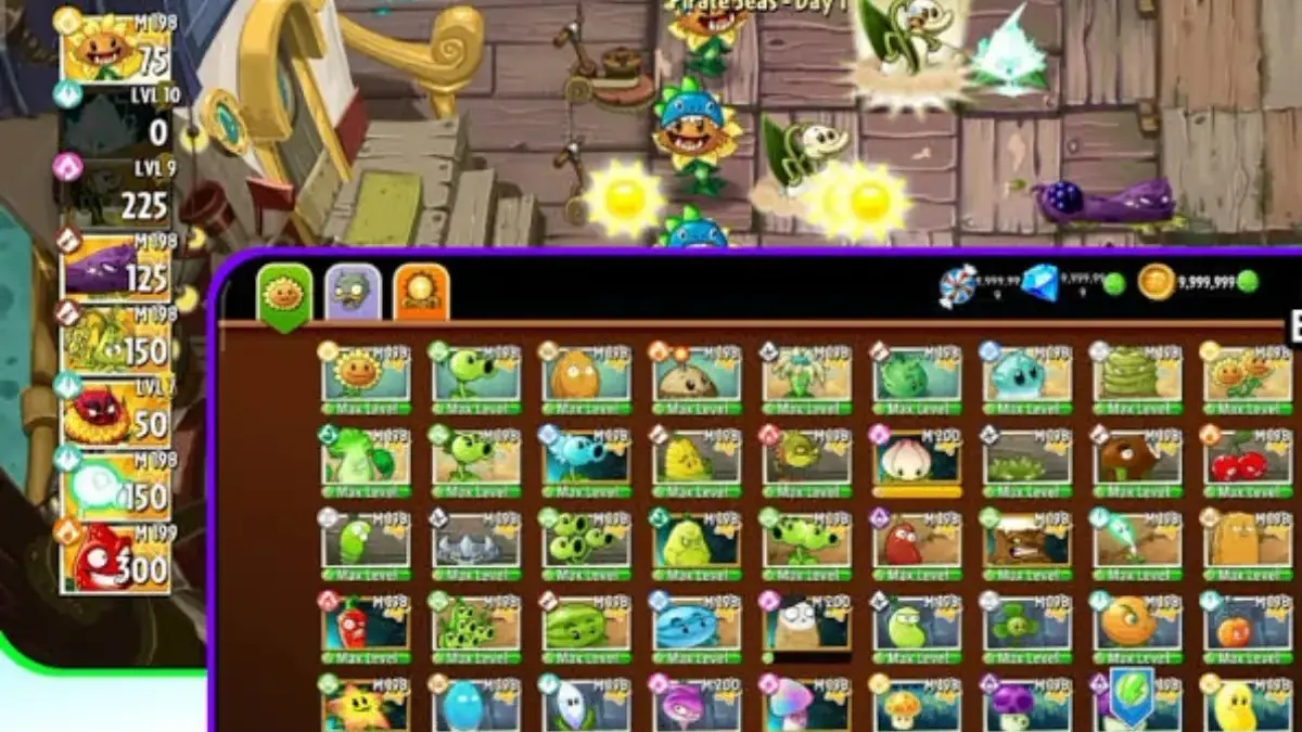 Plants vs Zombies 2 All Plants Unlocked Max Level 