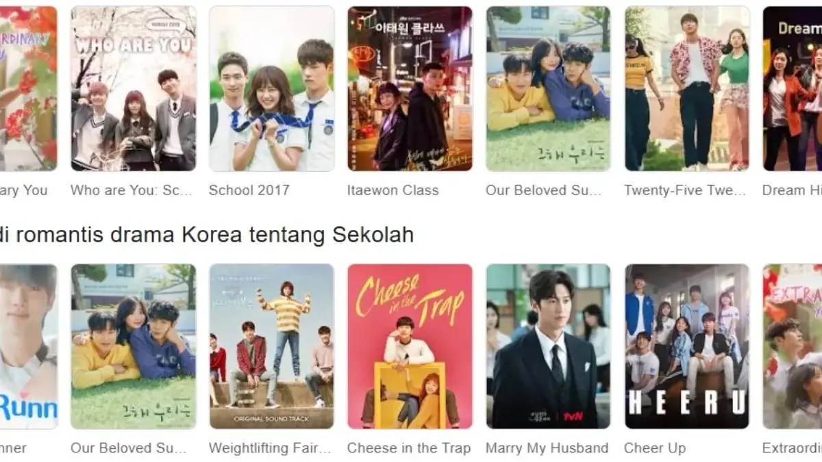 Drama Korea Romantis Sekolah