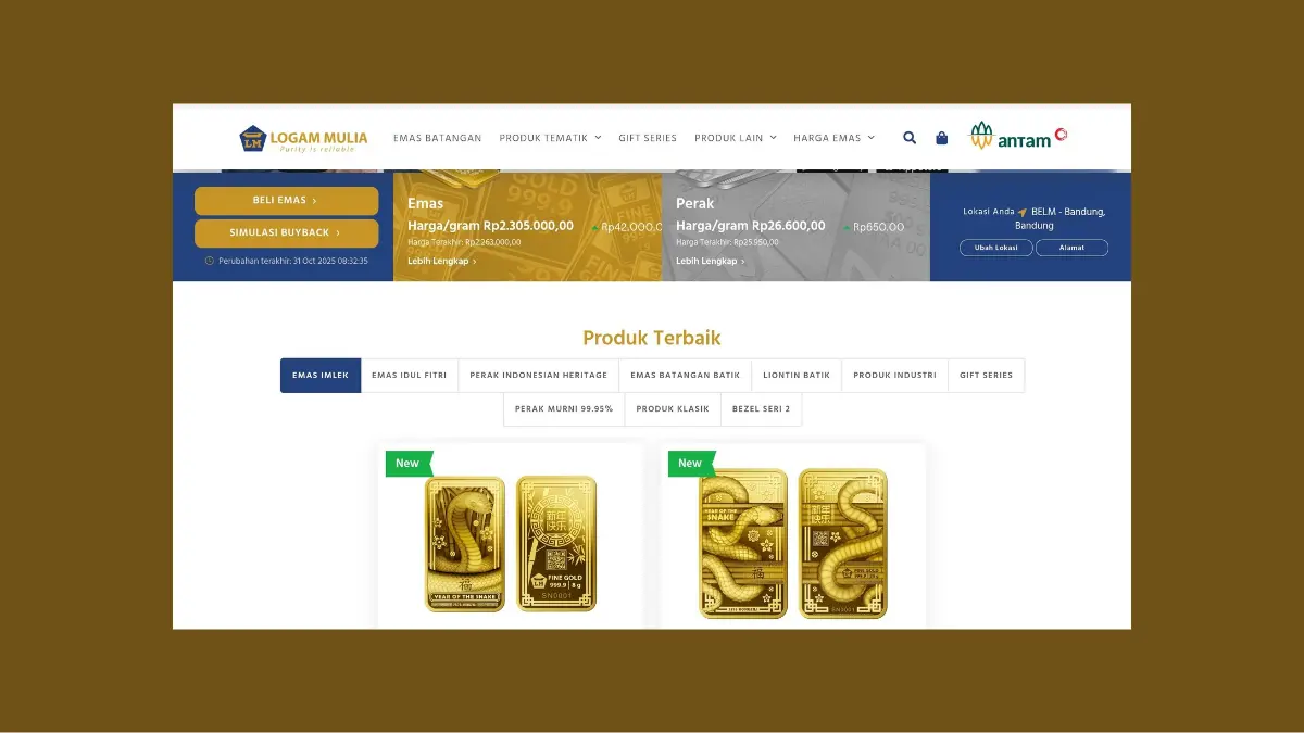 Harga ANTAM Terbaru Per Gram Naik Lagi, Catat Daftarnya! Harga ANTAM Terbaru Per Gram