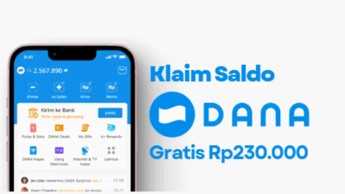 Saldo DANA Gratis Rp230.000