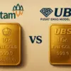 Perbedaan Emas Antam dan UBS, Mana yang Lebih Worth It Buat Investasi?