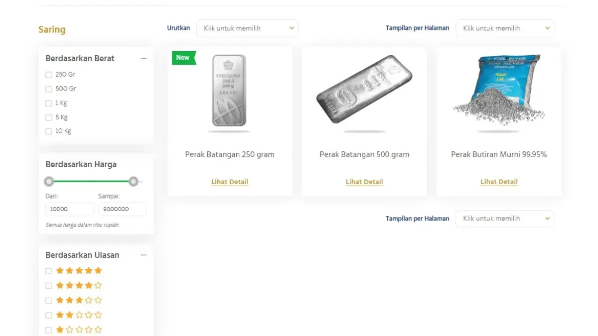 Harga Perak Hari Ini per 2 Oktober 2025