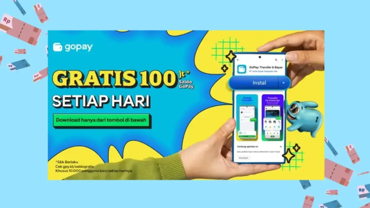 Saldo GoPay Gratis Hari Ini Sampai 100 Ribu