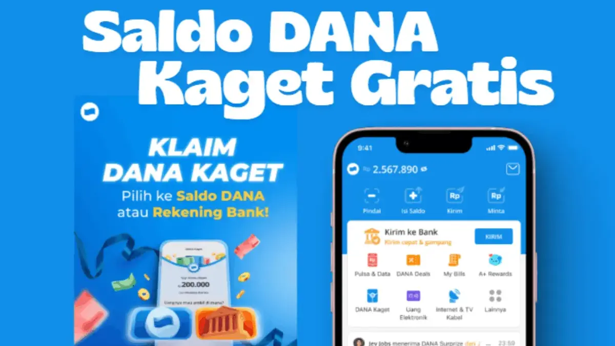 Cara Klaim Saldo DANA Kaget Gratis Hari Ini hingga Rp200 Ribu